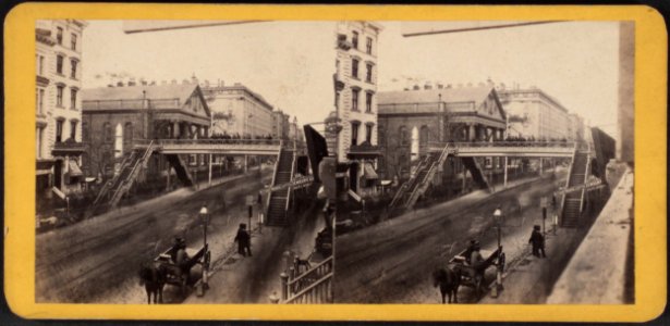 The Broadway Bridge, including St. Paul's Church and the Astor House, by E. & H.T. Anthony (Firm)