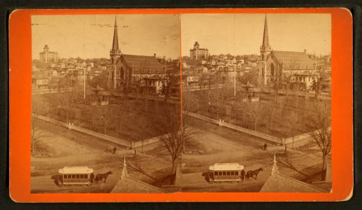 The Park, (view) from Park Place, by Baldwin, Schuyler C. (Schuyler Colfax), 1823-1900