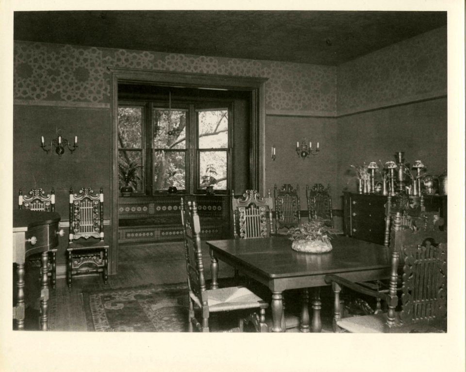 The Deanery, Interior View, Dining Room, Bryn Mawr College