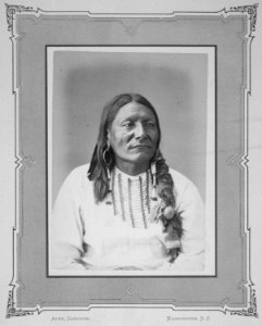 The One Who Run The Tiger-He-Gmah-Vua-Kovah. Brule Sioux, 1872 - NARA - 518993 photo