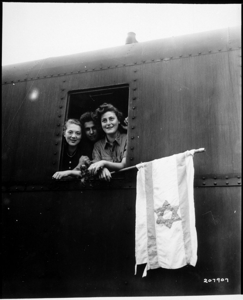 These Jewish children are on their way to Palestine after having been released from the Buchenwald Concentration... - NARA - 531300