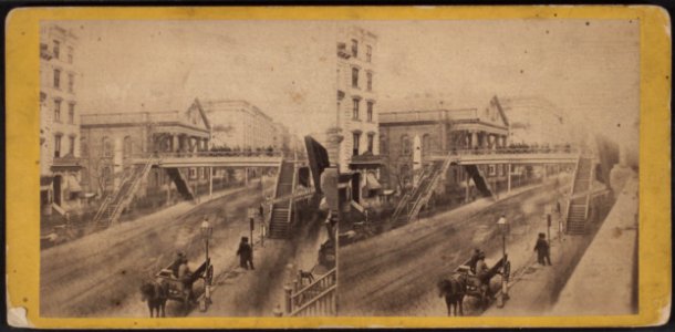 The Broadway Bridge, including St. Paul's Church and the Astor House, by E. & H.T. Anthony (Firm) 2