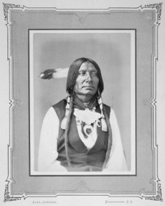 Thigh-Tsheh-Sha-Lah. Brule Sioux, 1872 - NARA - 518987 photo