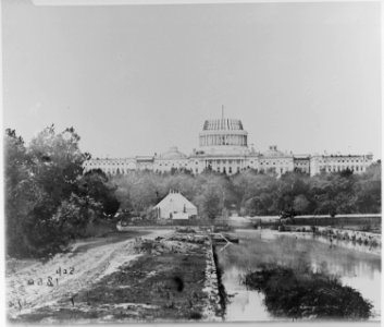 The U.S. Capitol under construction, 1860 - NARA - 530494
