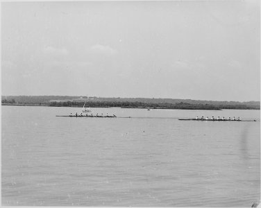 This is a photo taken during a cruise that President Truman took on the presidential yacht Williamsburg, evidently on... - NARA - 199708