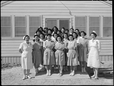 Topaz, Utah. Nurses aids at Topaz Hospital - NARA - 538195