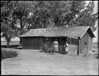 Topaz, Utah. Views of old farm house on Central Utah Project, taken over by young people's six grou . . . - NARA - 537257