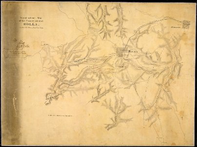 Topographical Map of the Country around Rolla. By H. A. Ulffers, Asst. Top. Eng. - NARA - 305723