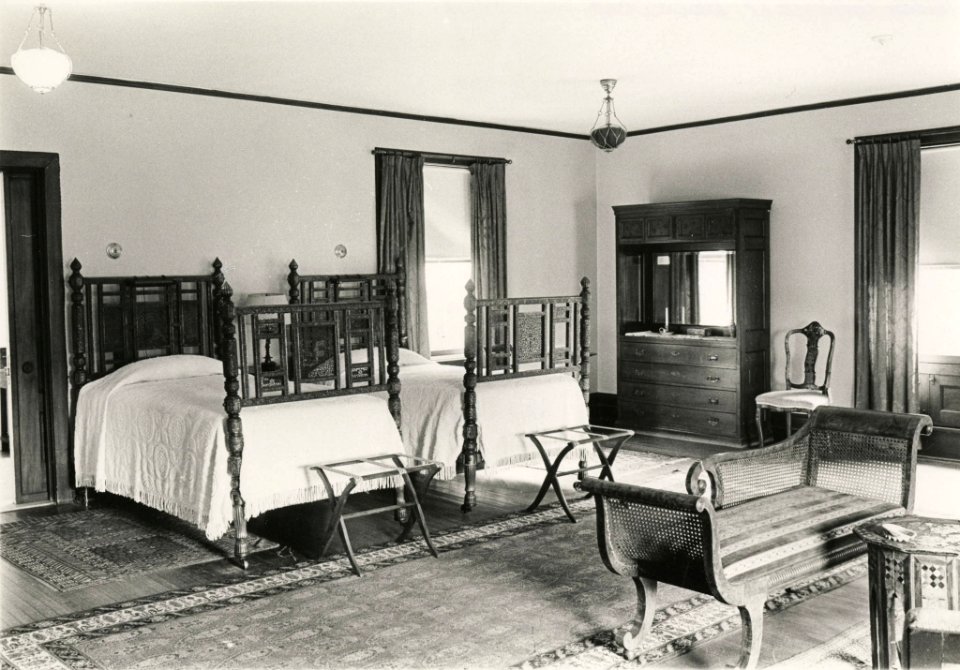The Deanery, Interior View, Miss Garrett's Bedroom, Bryn Mawr College