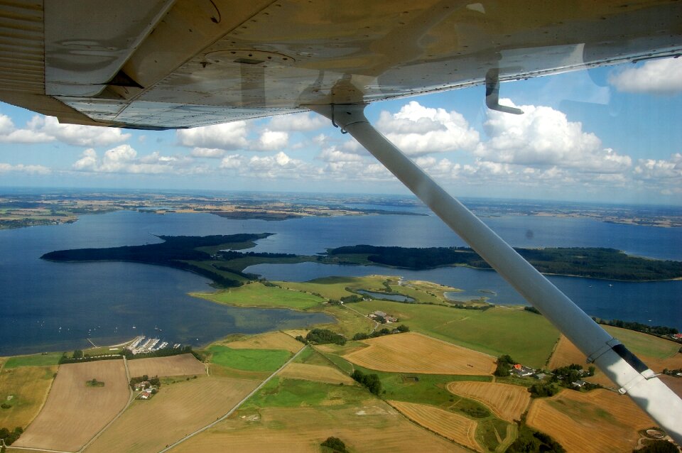 Flight aviation view