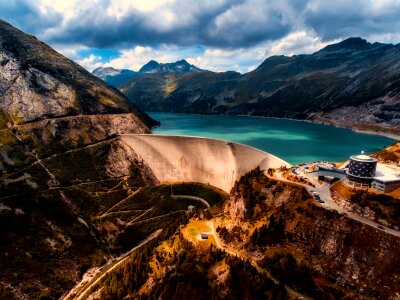 Engineering hydroelectric landscape photo
