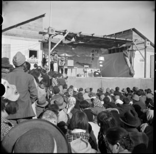 Tule Lake Relocation Center, Newell, California. A scene at the Harvest Festival held at this reloc . . . - NARA - 536340