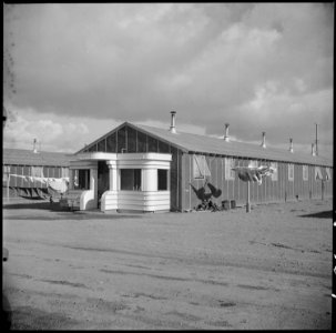 Tule Lake Relocation Center, Newell, California. A view showing the artistic way in which the evacu . . . - NARA - 536360
