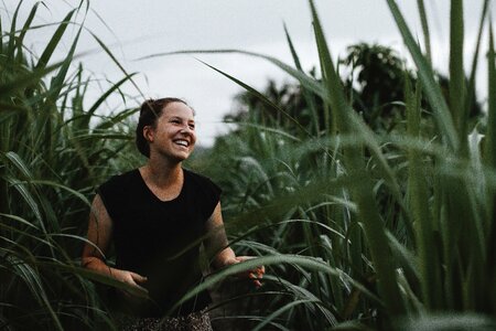 Smile nature field photo