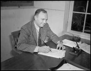 Tule Lake Relocation Center, Newell, California. Assistant Project Directior, Joe Hayes. - NARA - 536532