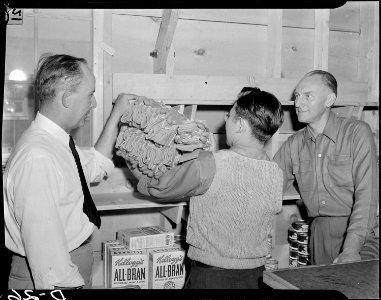 Tule Lake Relocation Center, Newell, California. Kendall Smith, Assistant Supervisor of Community E . . . - NARA - 538225