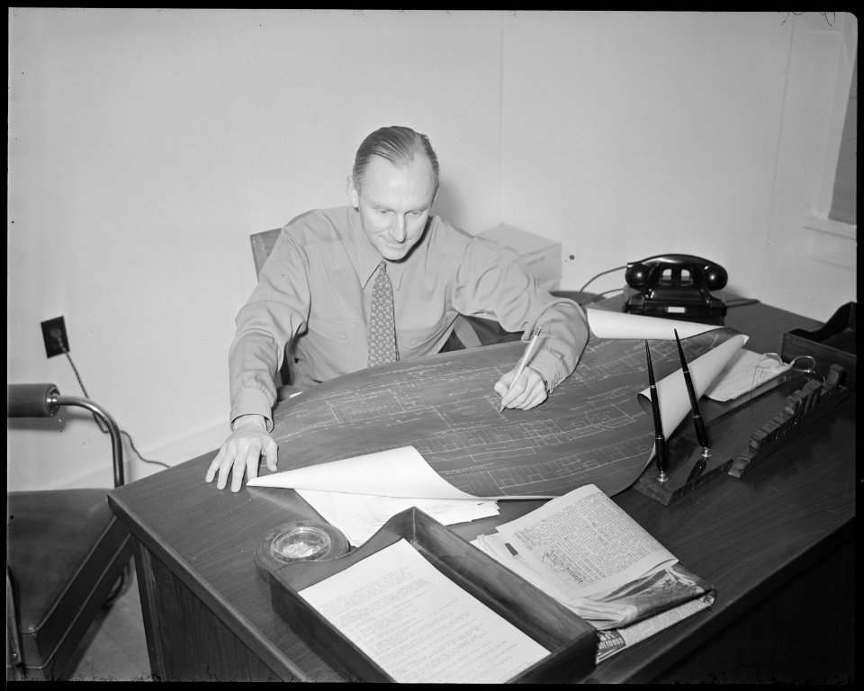 Tule Lake Relocation Center, Newell, California. Mortimer Cook. In charge of Transportation Department. - NARA - 536684