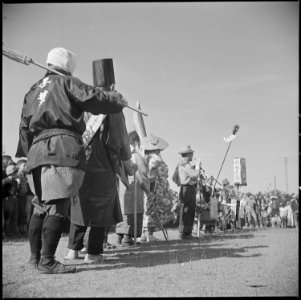 Tule Lake Relocation Center, Newell, California. Part of the evacuees who participated in the Harve . . . - NARA - 536348