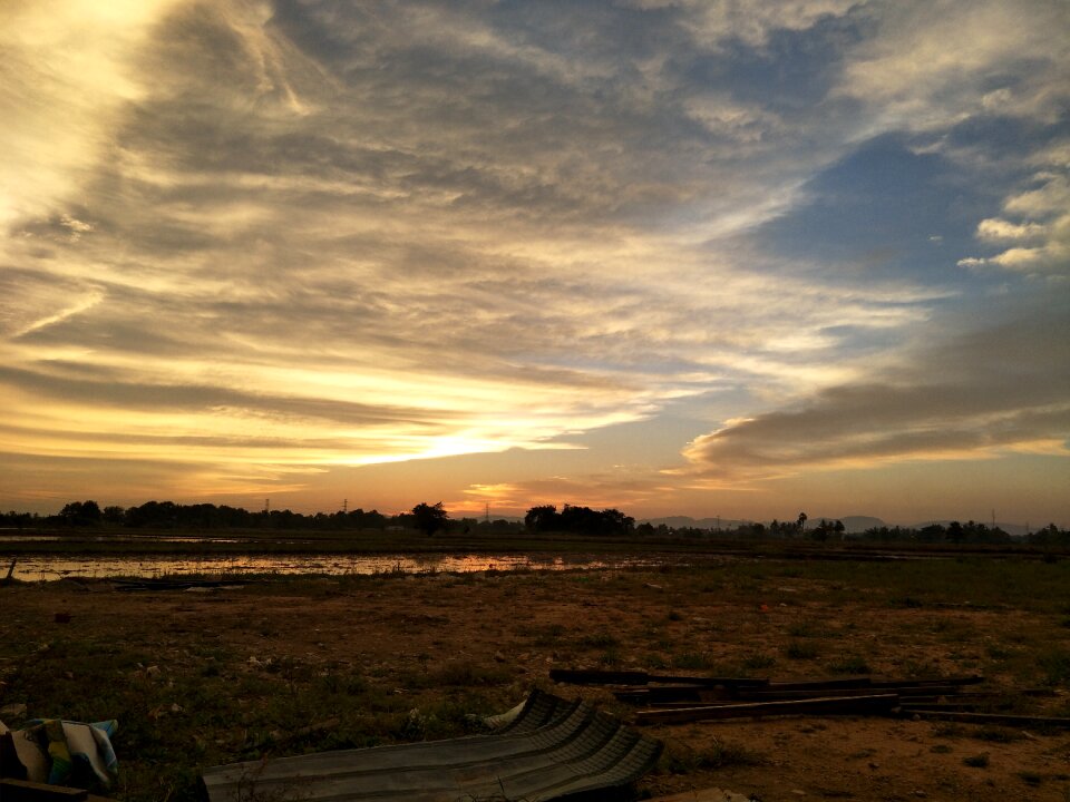 Landscape sky cropland