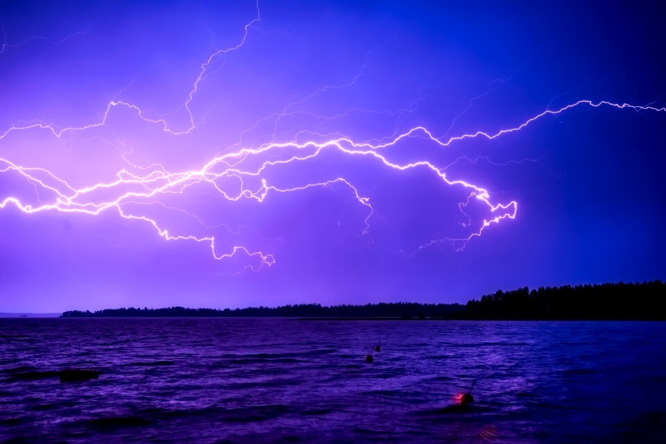 Electrical rain lightning