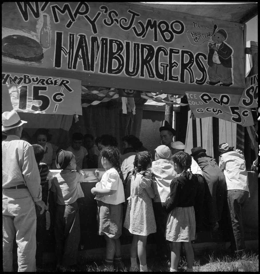 Tule Lake Segregation Center, Newell, California. Scene at a camp carnival held July 1-2, 1944. - NARA - 539572