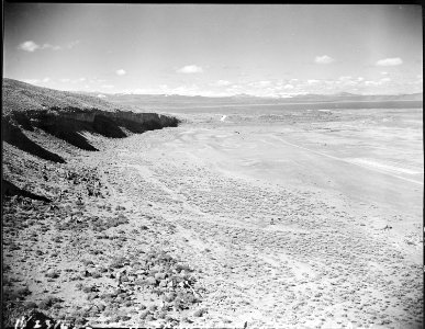 Tule Lake, California. A panoramic view of the agricultural land which will be cultivated by evacue . . . - NARA - 537426
