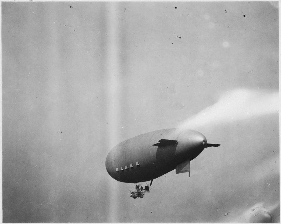 U.S. Navy D-2 in flight. 1-4 rear view. - NARA - 518865