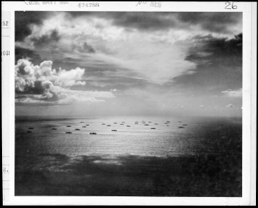 United Nations Casablanca convoy moves eastward across Atlantic bound for Africa. - NARA - 520948