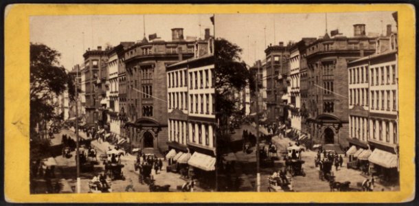 Up Broadway, from below Wall Street, by E. & H.T. Anthony (Firm) photo