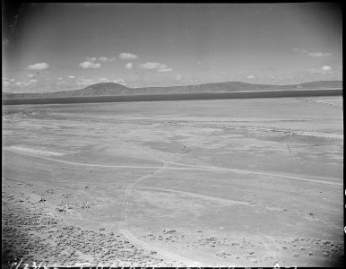 Tule Lake, California. A panoramic view of the agricultural land which will be cultivated by evacue . . . - NARA - 537427
