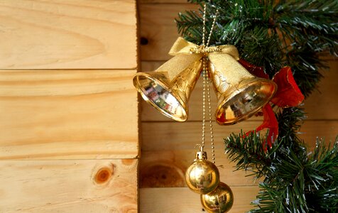 Christmas decorate pine wood