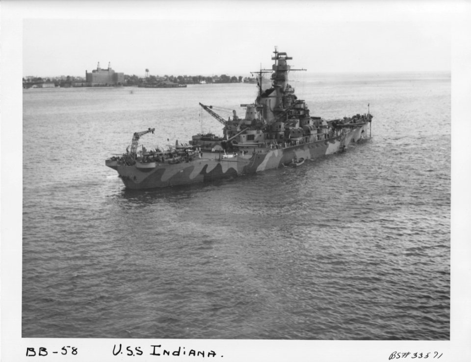USS Indiana Hampton Roads NARA BS 33571