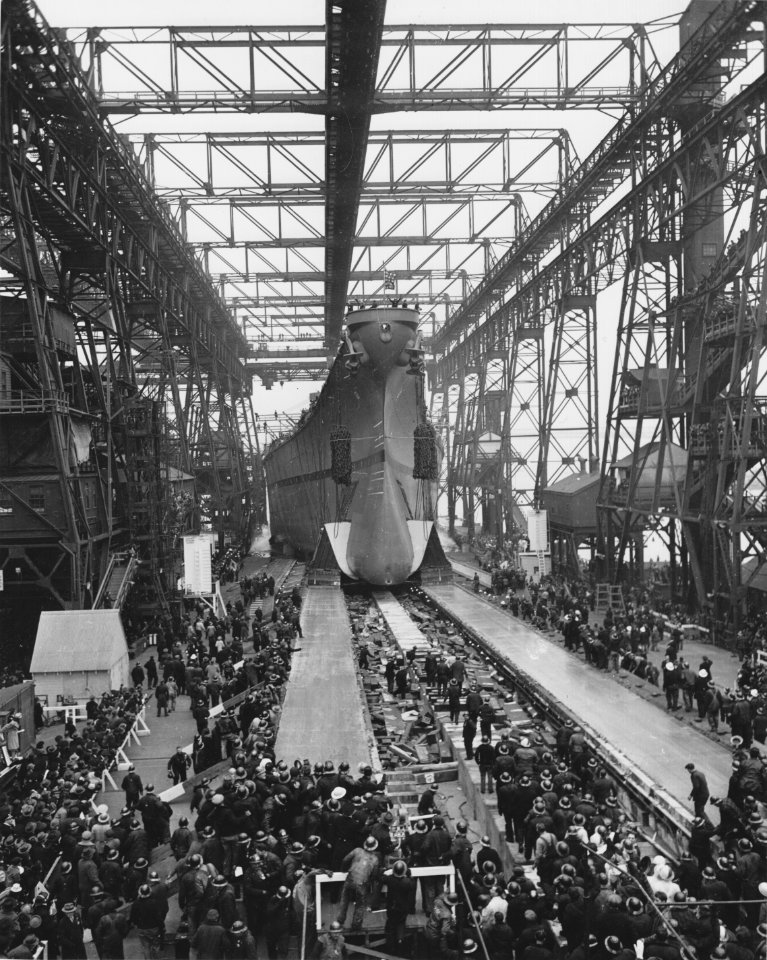 USS North Carolina launched NARA BS 73068