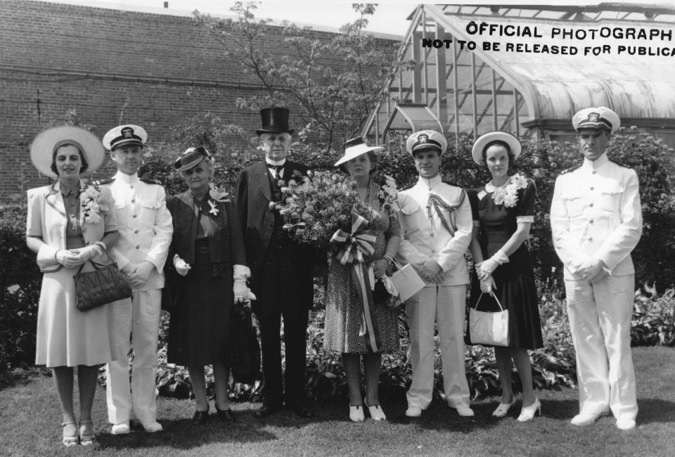 USS North Carolina launching party NARA F1110-C-201