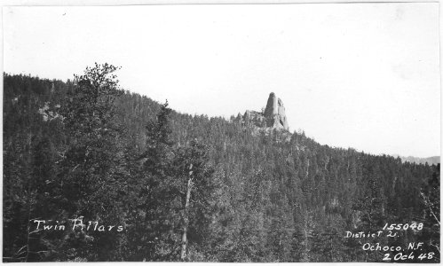 Twin Pillars, Ochoco Forest, 1914 - NARA - 299188