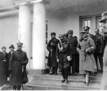 Uroczystości imieninowe marszałka Józefa Piłsudskiego w Sulejówku (22-254-1)