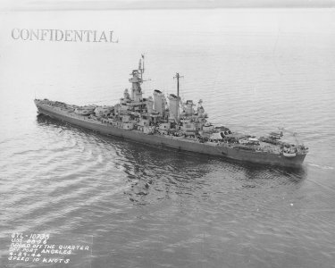 USS Washington off Port Angeles NARA STL-10735