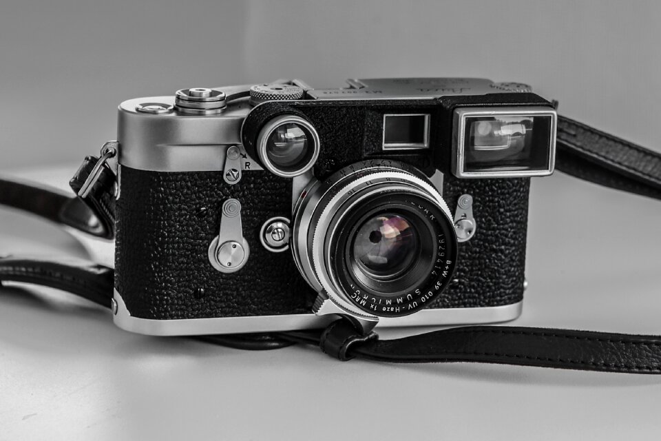 Lens slr gray camera