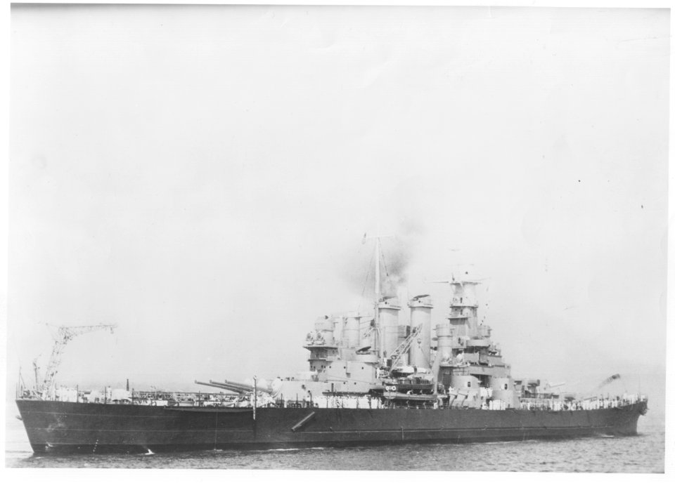 USS North Carolina in 1943 NARA AN 41 230