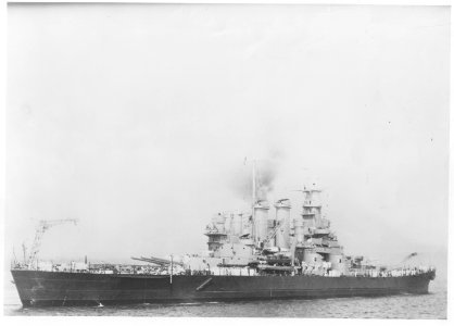USS North Carolina in 1943 NARA AN 41 230