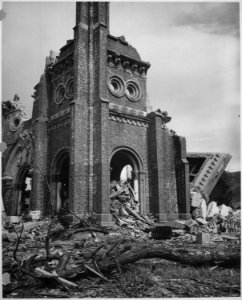 Victim of the Atom Bomb Explosion over Nagasaki. - NARA - 519384