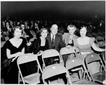 View of audience at President Truman's inaugural gala at the National Guard Armory in Washington, D. C. - NARA - 199995 photo