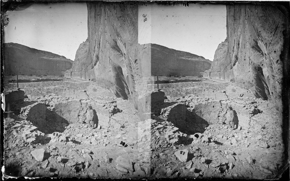 View of Estufa ruin. Canyon De Chelle, 1873 - NARA - 519810