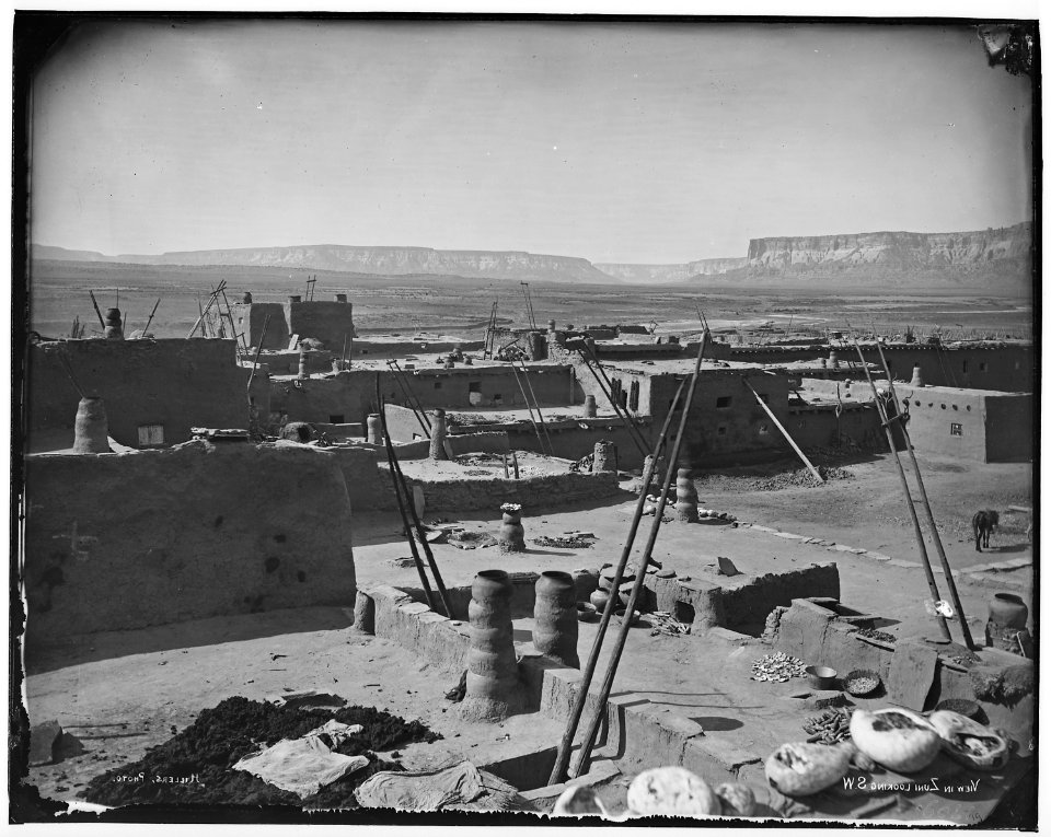 View in Zuni, looking southwest - NARA - 523780