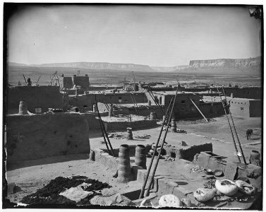 View in Zuni, looking southwest - NARA - 523780
