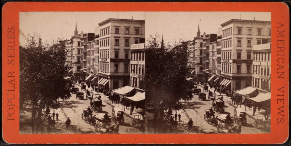 View from corner of Chambers Street, looking down, by E. & H.T. Anthony (Firm)