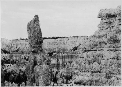 View toward south rim from Fairy Temple Trail. - NARA - 520321