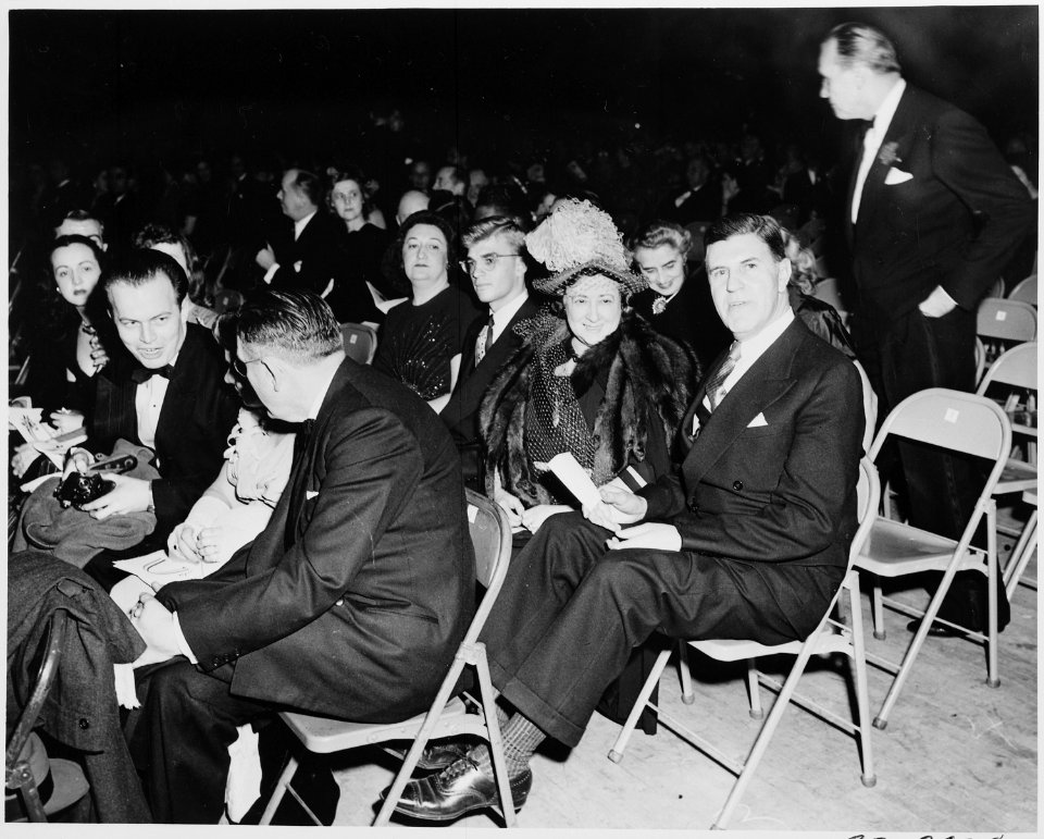 View of audience at President Truman's inaugural gala in Washington, D. C. at the National Guard Armory. - NARA - 199996