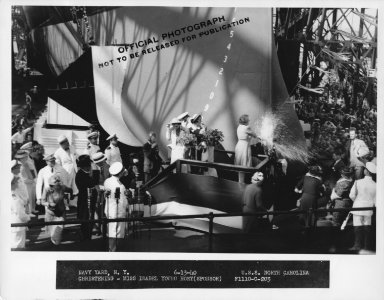 USS North Carolina christening NARA F1110-C-203