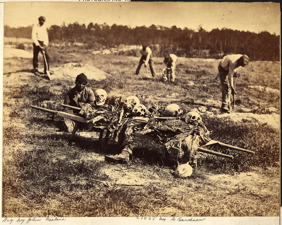 Virginia, Cold Harbor. A burial party on the Battlefield - NARA - 533367